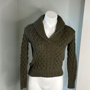 Denim & Supply Ralph Lauren Olive Cable Knit Sweater